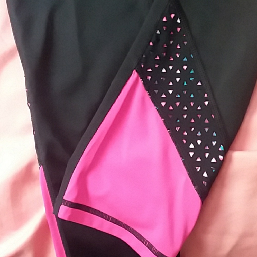 Ideology black & pink leggings